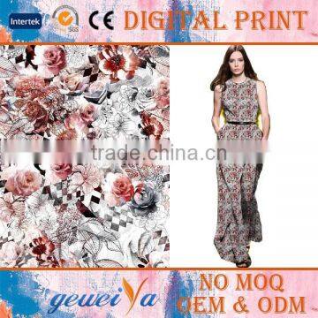 Custom Polyester Spandex Digital Printing Knitted Fabric