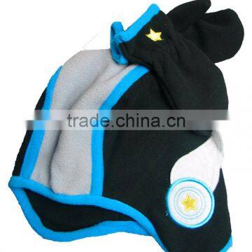 polar fleece hat gloves set for children