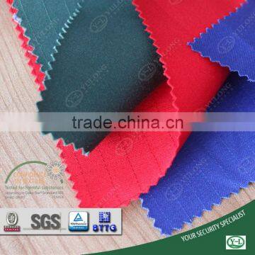 TC polyester cotton plain and twill active dyed flame retardant workwear uniform anti-static repellent workwear fabric