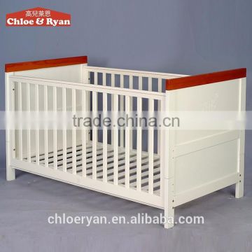 New design baby bed pine wood baby cots