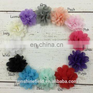 petite chiffon flower for baby headband baby dress and decoration