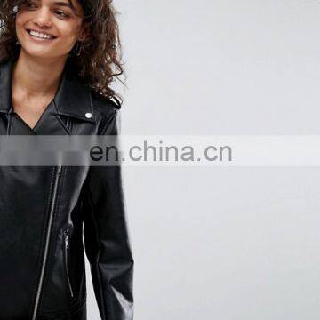 Women Popular Designs Custom pu Leather Jackets photo-4