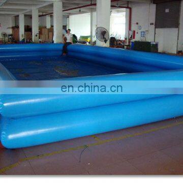 Sky Blue Inflatable Double Layer Pool for kids fun