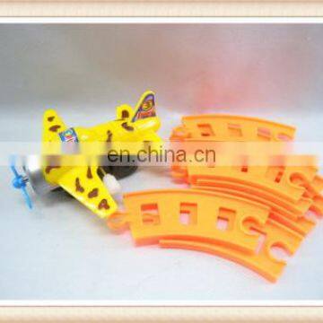 kids assemble Funny wind up plane toys with road sign Wind up toys railway toys