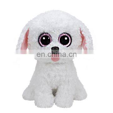 Plush Stuffed White Dog Toys New Arrival TY Big Eyes Plush Toy