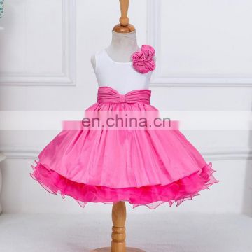 Fuchsia Floral Princess girls Party Dress