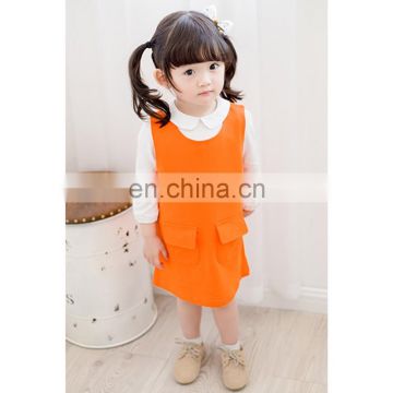 Trendy Orange Autumn Dress