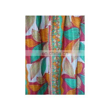 vintage sari kantha quilt RV78