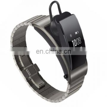 Huawei TalkBand B3 5 Modes BT 4.2 Headset Stainless Steel Strap Fashion Smart Bracelet for Android / iOS, Support Fitness