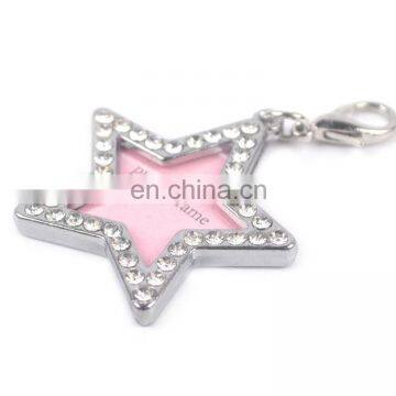 Bone Shape Metal Diamond Dog Tag /dog Name Tag photo-3