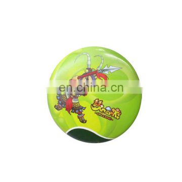 Custom round paper sticker metal pin badge wholesale