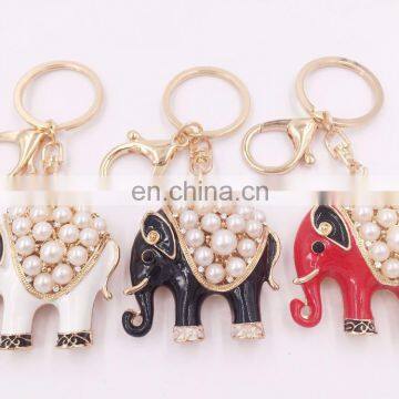 Bejeweled Elephant Shape Key Chain Lovely Pendant Key Ring Elephants Keychain photo-5