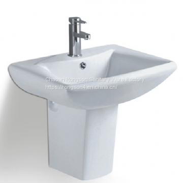 Good sale bathroom wall mounted white ceramics two piece hand wash basin