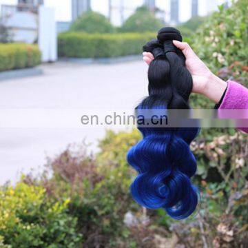 Brazilian Hair 1B Blue Mermaid Color Virgin Remy brazilian cheap body wave hair weave