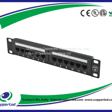 UTP Cat.5e Patch Panel 24Port 110IDC with back bar
