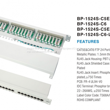FTP 24 PORTS PATCH PANEL With LED photo-3