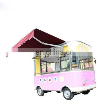 Commercial stainless steel electric mobile snack food carts