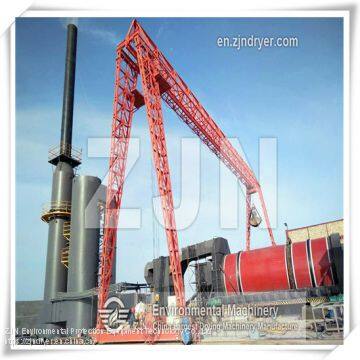 Triple pass roating rake device drying machine for Metal Sludge Drying