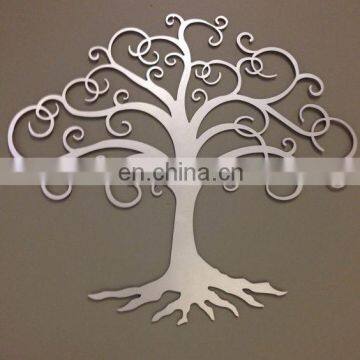 Outdoor Modern metal craft stainless steel garden tree sculpture