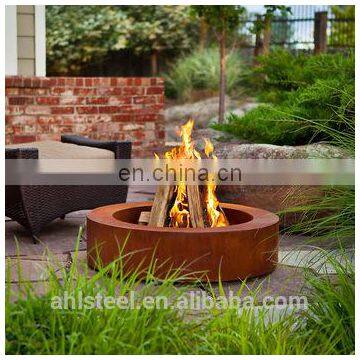 Top quality stainless firepit burner corten steel fire pit ring