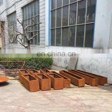 Manufacturing Company Weather Resistant Decorative Garden Metal Flower Pots