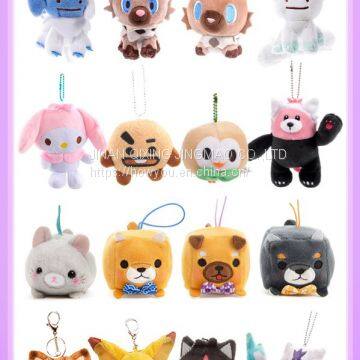 OEM/ ODM  Plush Toy Anime / Hanging Serious plush toy for bag and Mobile Phone