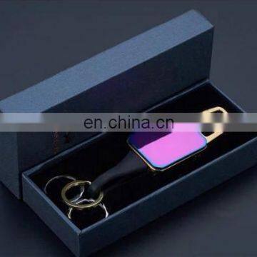 Car key button, charging lighter, creative personality, windproof USB electronic men's Mini Pendant