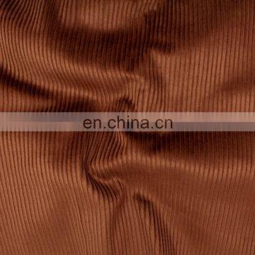 Wholesale Woven Plain Style 11 Wale None Elasticity Corduroy 100% Polyester Fabric for Pants, Dresses, Coats photo-6