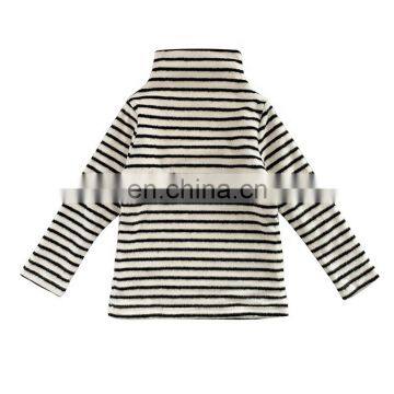 4097/Hot selling various color warm stripe kids undershirt wholesale autumn winter girls top