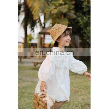 6751/Solid China Manufacturer Sweet Fashionable Dress for Baby Girl Princess Elegant Girls Clothing