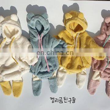 Ins Fashion Baby Kids Clothes Winter Soft Velvet Cute Pattern Long Sleeve Coat 2020 photo-4