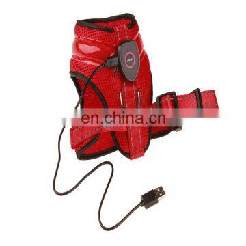 Soft Mesh Safety Led Dog Harness Vest Usb Rechargeable for Night Walking photo-4
