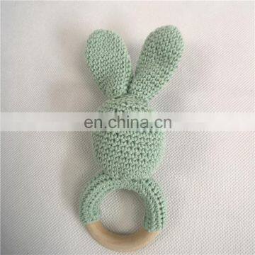 Newborn Gift Eco-friendly Crochet Hand Knitted Cotton Baby Rattle Toys photo-7