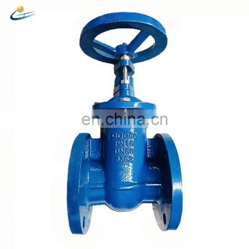 DIN Non Rising Stem Cast Ductile Iron Brass Bronze Metal Seat Gate Valve