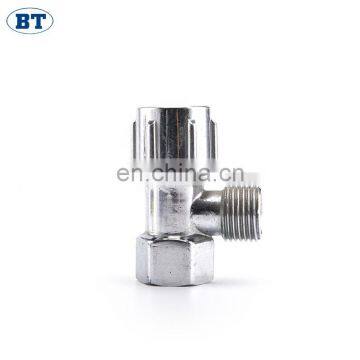 BT3038 Chinese best seller  brass two-way chrome plated basin angle valve