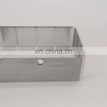 aluminum electronic enclosure box with machining