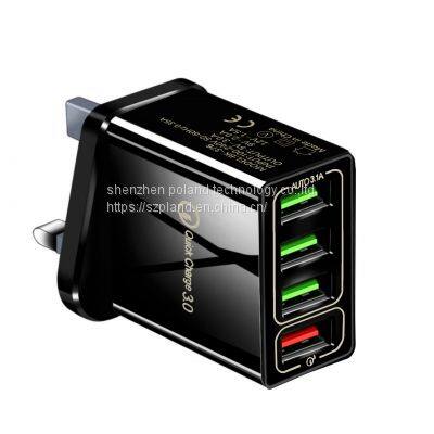 Quick Charge 3.0 4.0 USB Charger 3.1A Fast Wall Mobile Phone Charger For 4 Ports Adapter QC 3.0 Charger Wholesale photo-4