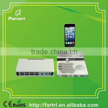 100% Secure for Retails Store 8 USB Ports Multi-port Used Desk Stand Lock Cable With Charger and Alarm photo-4