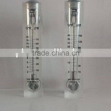 Easy read acrylic flow meter of water