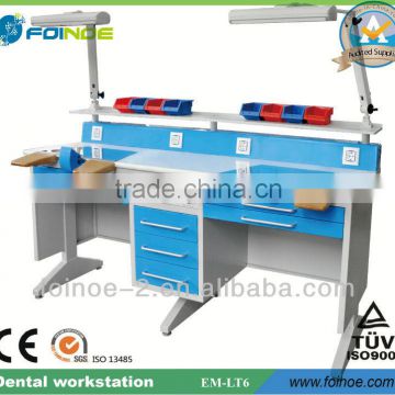 EM-LT6 Double Dental lab Workstation for laboratory with CE