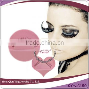 hand made wispy false synthetic fiber eyelashes with customized package