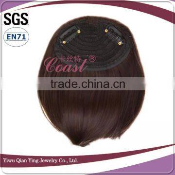 Fashion Girl Synthetic Clip Natural Hair Neat Bangs photo-2