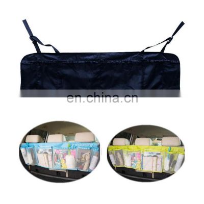 Multi Mesh Pocket Car Coat Hanger Boot Back Car Seat Hanger Hanging Tidy Storage Bag Organiser