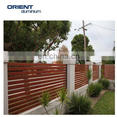 Top Selling New Coming Easy Assembled DIY Privacy Horizontal Aluminum Wrought Iron Fence Privacy Slats