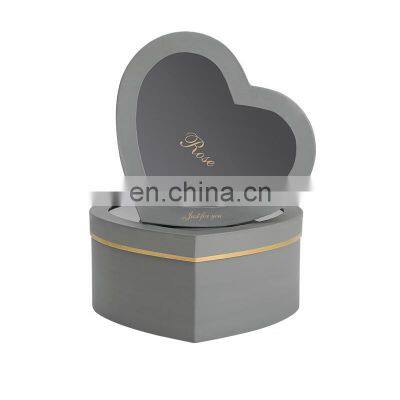 Recycled Paper Big Clear Hearted Shaped Chocolate Box Paper Boards for Gifts Display