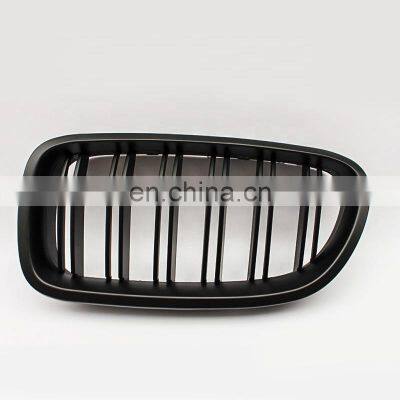 For BMW Grille F10 F18 Racing Grill Matt Black Double Slat Line Car Bumper Mesh Grill for BMW 5 Series M5 2010-2017 photo-5