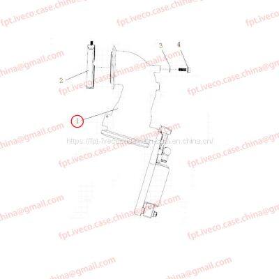 MAN D2066 Exhaust pipe 15201-6184