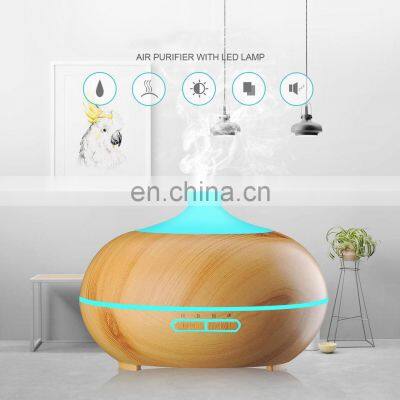 Private Label Wooden USB Electric Ultrasonic Essential Oil Aroma Diffuser photo-2