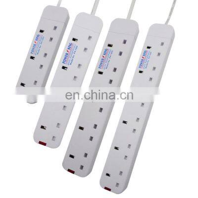 3,4,5,6-Gang  UK 13A Switched Electrical Power Extension Socket With Extension Outlet