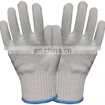 Glass Handing HPPE Stain Steel ANSI A4 Anti Cut Resistant Butcher Safety Work Gloves